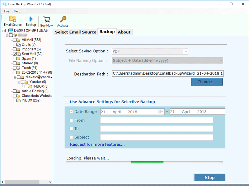Backup Process Ongoing
