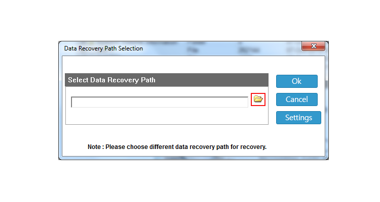 Select Files for Recover