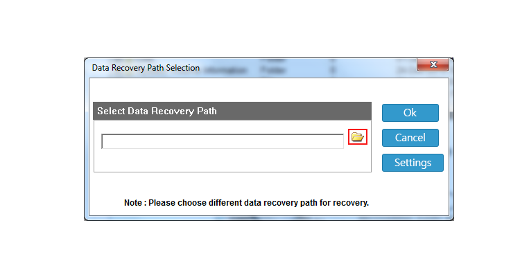 Select Files for Recover