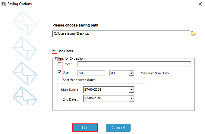 Filters for extraction