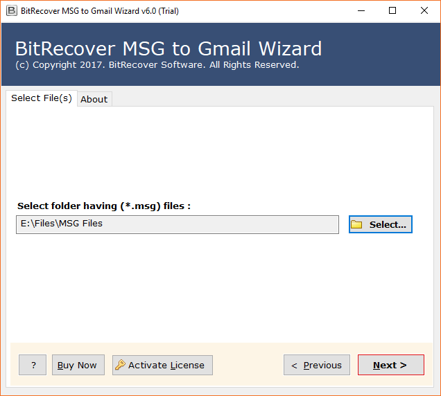 Selected Outlook MSG Files