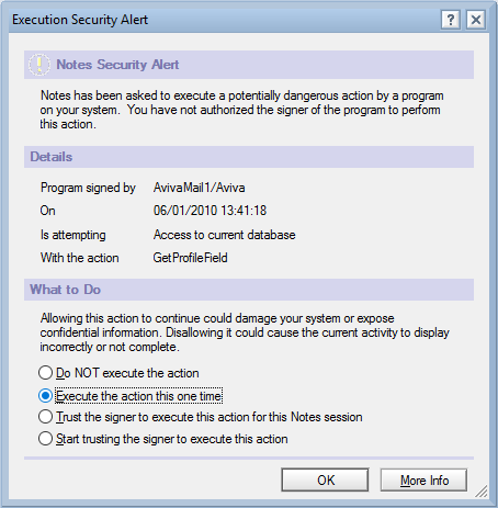 NSF File View Error