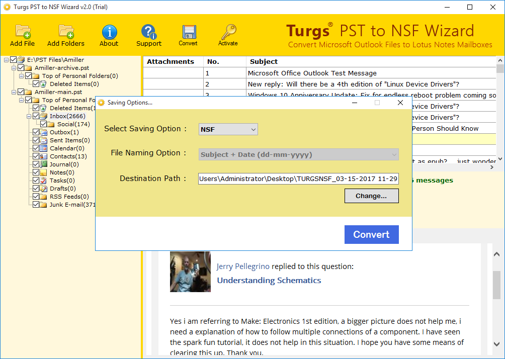 PST to NSF Wizard 2.0 full