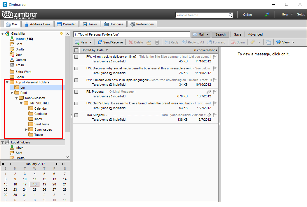 View Contents of Imported File