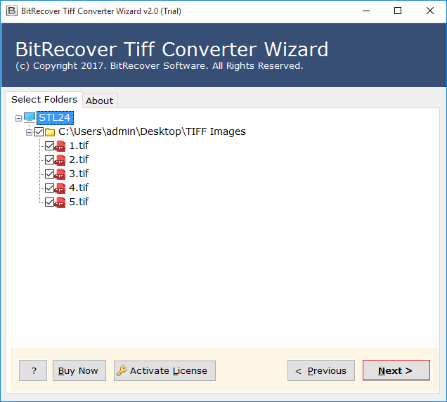 Select files for conversion