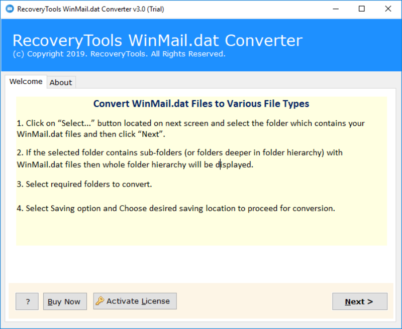 Download and run Winmail.dat converter