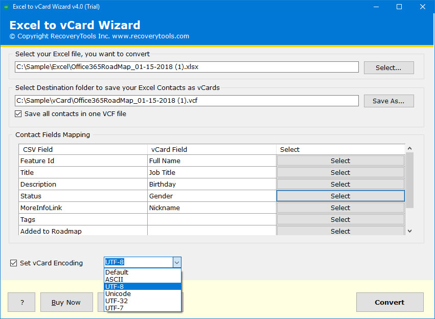 Excel To Vcard Converter Tool To Export Excel Contacts To Vcf File 4160