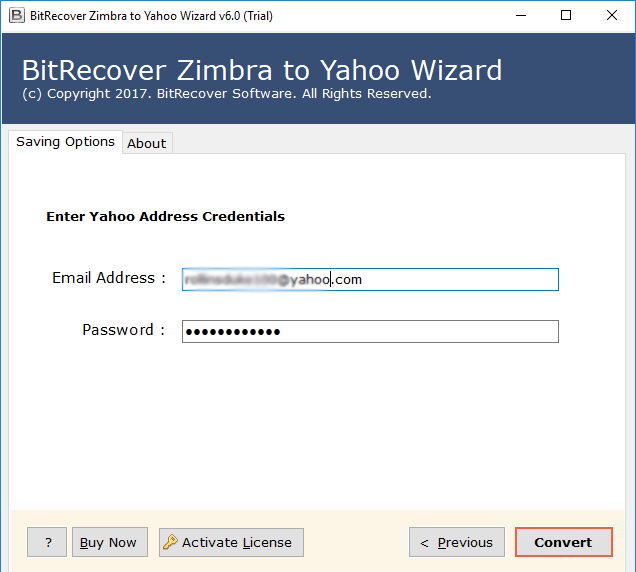 Provide Yahoo Mail Details